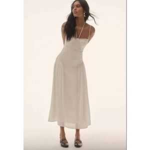 Anthropologie Forever That Girl Sleeveless Midi Dress White